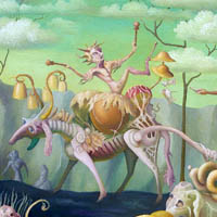 Bandwagon - oil on canvas 77 cm x 102 cm