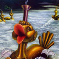 Duck Season - oil on canvas 51 cm x 67 cm