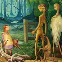 Intruders  oil on canvas 76 cm x 91 cm 