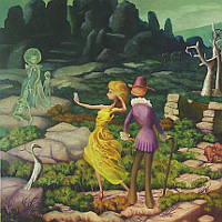 Magic Mountain oil on canvas 90 cm x 210 cm