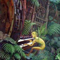Song of the Mill - acrylic on paper 58 cm x 41 cm